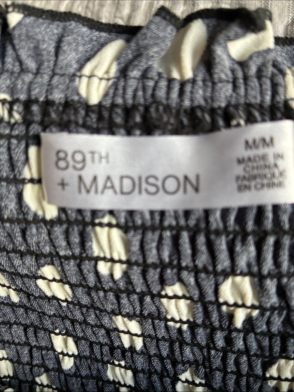 89th & Madison women’s Black and White Polka Dot Midi Dress. Size: Medium - Picture 4 of 5